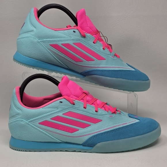 Adidas F50 Messi Freestyle Men Sz 11.5 Indoor Soccer Cleats JH8831 Blue Pink New